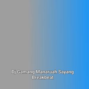 Dj Gamang Manaruah Sayang Breakbeat