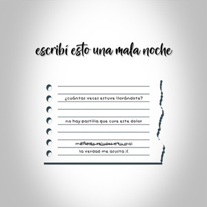 Escribí Esto Una Mala Noche