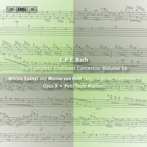 BACH, C.P.E.: Keyboard Concertos (Complete) , Vol. 16 (Spányi, Opus X) - Keyboard Concertos, Wq. 21 and 27