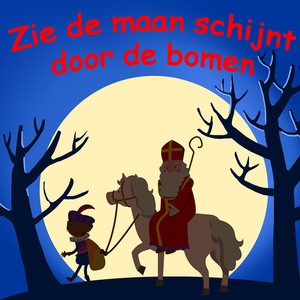 Zie De Maan Schijnt Door De Bomen