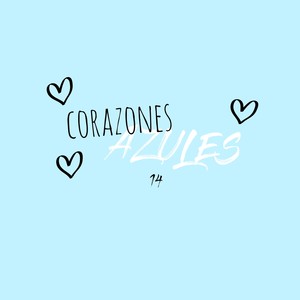 corazones azules