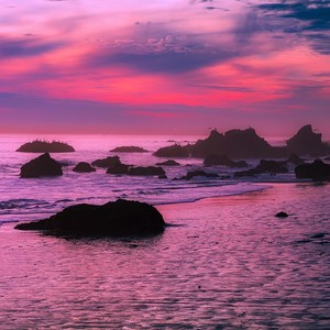 请把我撒在有粉红色晚霞的海里