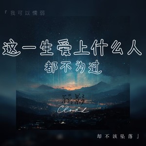 这一生爱上什么人都不为过（我可以懦弱却不该坠落）