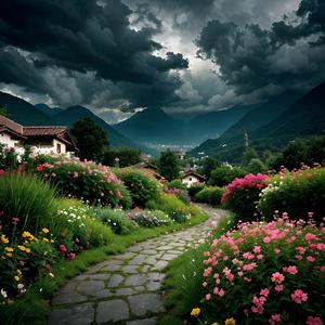 世中逢尔 雨中逢花（天官赐福）