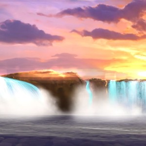 Waterfall Sunsets