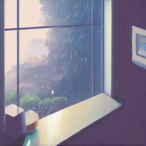 窗外在下雨