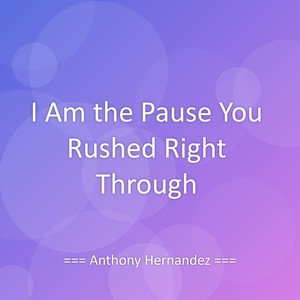 I Am the Pause You Rushed Right Through