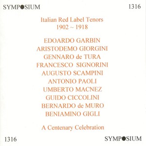 Italian Red Label Tenors (1902-1918)