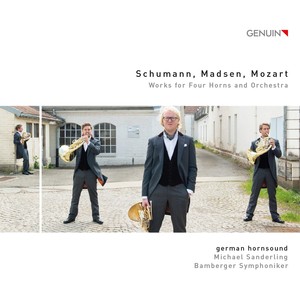 Horn Music - Mozart, L. / Schumann, R. / Madsen, T. (Works for Four Horns and Orchestra) [German Hornsound, Bamberg Symphony, M. Sanderling]