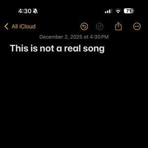 this is not a real song
