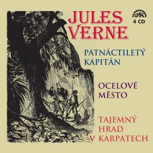 Verne: Patnáctiletý kapitán, Ocelové město, Tajemný hrad v Karpatech 4CDbox