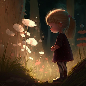 Lily and the Enchanted Flowers, A kids bedtime tale