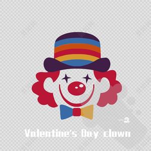 Valentine's Day clown