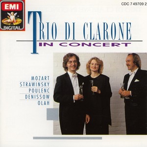 Trio di Clarone in Concert (Mozart, Stravinsky, Poulenc, Denissov & Olah)