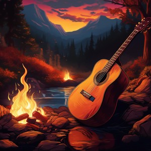 Guitar Meditation Embers: Soothing Sounds by the Fire