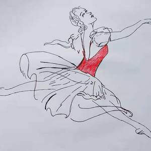 她在太阳照耀的雨里跳舞