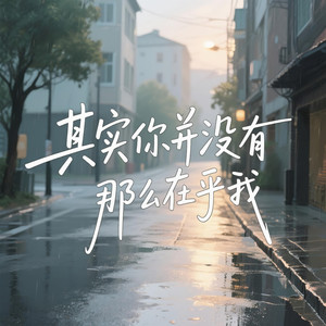 其实你并没有那么在乎我