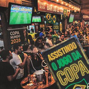 Assistindo o jogo da copa
