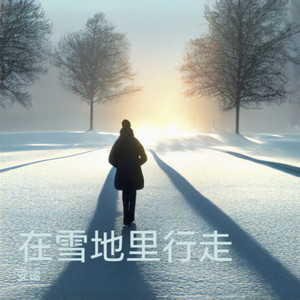 在雪地里行走