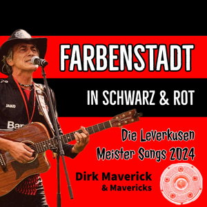 Farbenstadt in schwarz und rot
