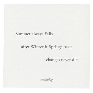 Seasons Change