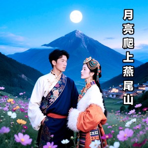 月亮爬上燕尾山