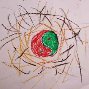 谷堆在天中央裂开