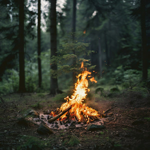 Descanso Tranquilo Junto Al Fuego Crepitante