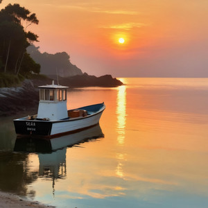 Sundown at the Saronic Gulf