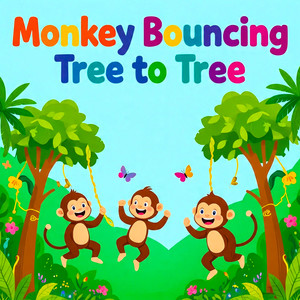 Monkey Bouncing Tree To Tree