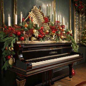 Warm Christmas Piano Glow