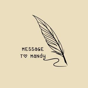 Message to Mandy