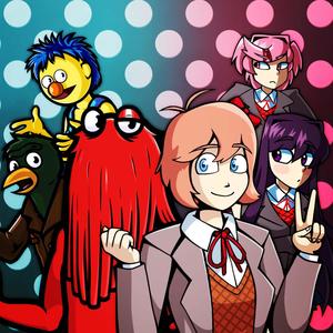 Don't Hug Me I'm Scared vs. Doki Doki Literature Club (Rap Battles by Rabi) (Explicit)