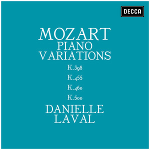 Mozart: Piano Variations K.398, K.455, K.460, K.500