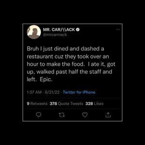 Carmacks Unpaid Meal