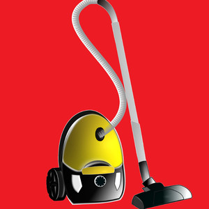 The sound of a vacuum cleaner