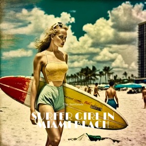 Surfer Girl in Miami Beach