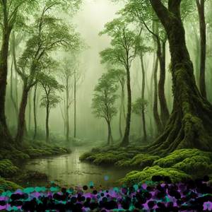 Rain in the forest