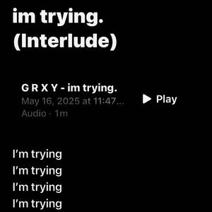 i'm trying. (interlude)