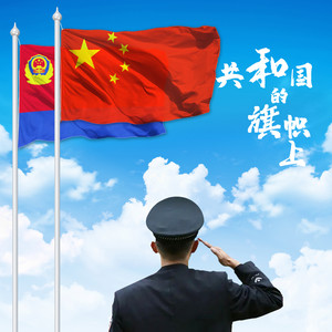 共和国的旗帜上