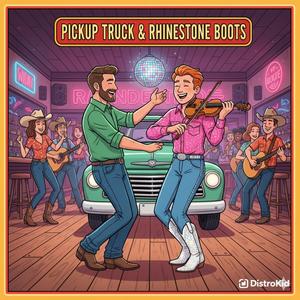 Pickup Truck & Rhinestone Boots