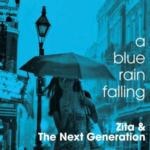 A blue rain falling