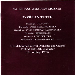 Glyndebourne Festival Orchestra - Così Fan Tutte