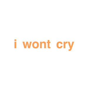 I won't cry