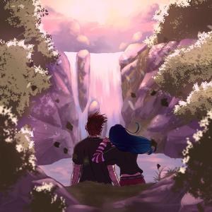 Pink Waterfall