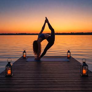 Calm Evening Stretch by the Water