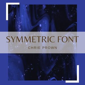 Symmetric Font