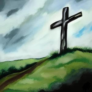 Cross upon a hill