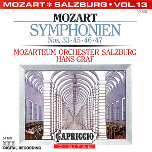 MOZART, W.A.: Symphonies, Vol. 13 (Salzburg Mozarteum Orchestra, Graf) - Nos. 33, 45, 46, 47