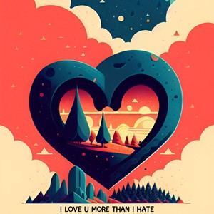 I LOVE U MORE THAN I HATE
